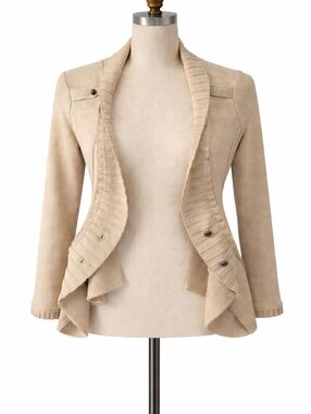 Chic Beige Cardigan with Button Accents